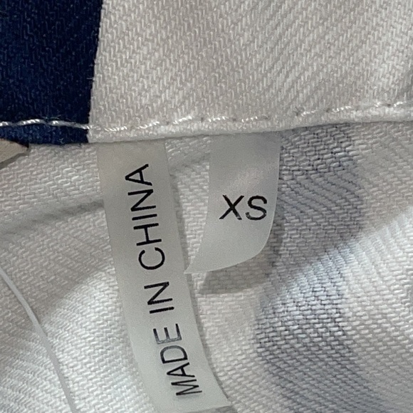 NWT Soft Surroundings Blue & White Striped Cotton Stretch Ankle Pants XS - Picture 12 of 15